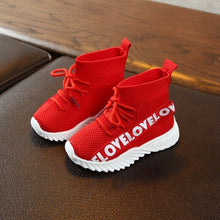 Load image into Gallery viewer, Fashion Children Casual Shoes Baby Shoes for Boys Girls Sneakers Breathable Anti-Slip Letter Print Shoe Soft Soled Spring Autumn