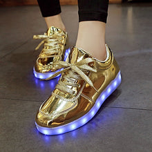 Load image into Gallery viewer, 7ipupas 11 Colors Unisex Led shoes Fashion couple led luminous sneakers Zapatos Hombre Led Light Shoe kids boy girl glowing shoe