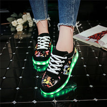 Load image into Gallery viewer, 7ipupas 11 Colors Unisex Led shoes Fashion couple led luminous sneakers Zapatos Hombre Led Light Shoe kids boy girl glowing shoe