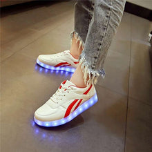 Load image into Gallery viewer, 7ipupas 11 Colors Unisex Led shoes Fashion couple led luminous sneakers Zapatos Hombre Led Light Shoe kids boy girl glowing shoe