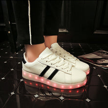 Load image into Gallery viewer, 7ipupas 11 Colors Unisex Led shoes Fashion couple led luminous sneakers Zapatos Hombre Led Light Shoe kids boy girl glowing shoe