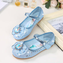 Load image into Gallery viewer, HaoChengJiaDe Kids Girls Wedding Dress Shoes Children Princess Shoes Bowtie Purple Leather Shoes For Girls Casual Shoes Flat