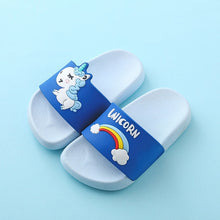 Load image into Gallery viewer, Unicorn Slippers For Boy Girl Cartoon Rainbow Shoes 2019 Summer Todder Flip Flops Baby Indoor Slippers Beach Swimming Slipper